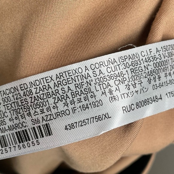 Zara EUC High Rise Stretch Leggings With Gold Buttons Size XL - Picture 12 of 14